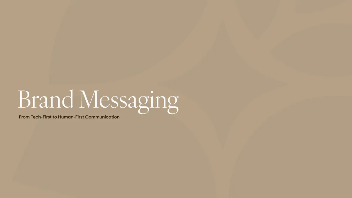 Brand messaging cover